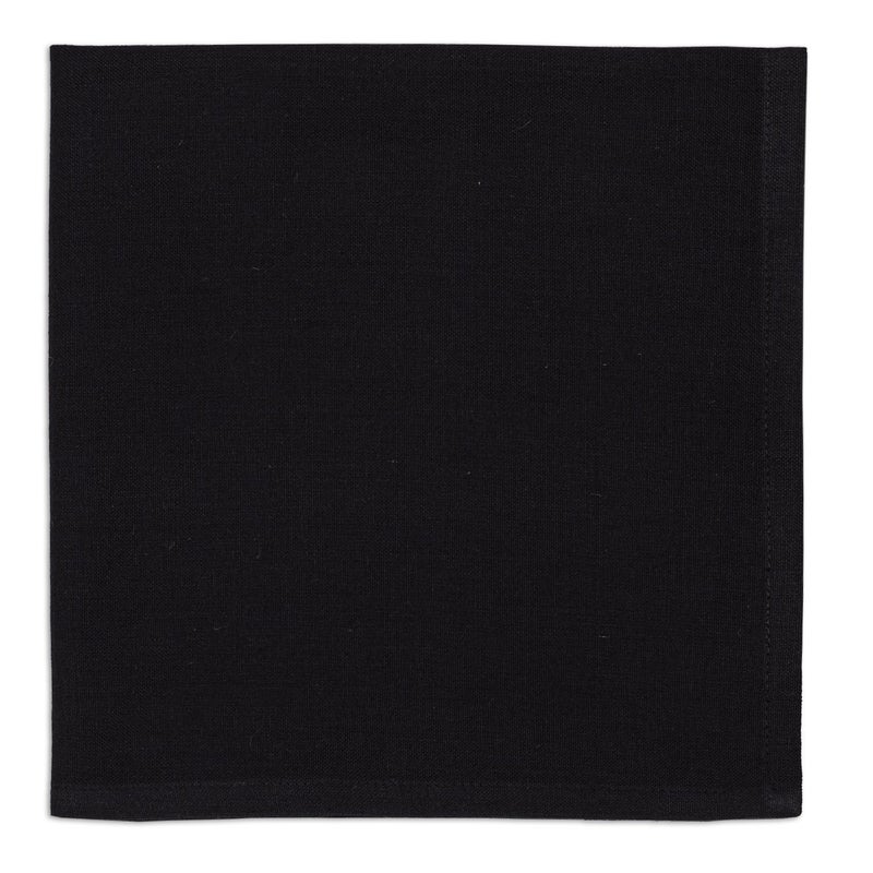ITOS365 Cotton Dinner Napkins Black - 6 Pack (18 inches x18 inches) Soft and Comfortable - Durable Hotel Quality - Ideal for Events and Regular Home Use - Image 2